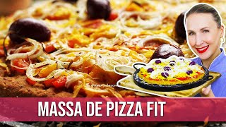 MASSA DE PIZZA FIT SEM GLÚTEN SEM LEITE SEM OVO + MOLHO TOMATE CASEIRO