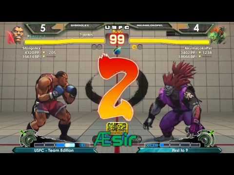 SSFIV AE 2012: USFC - Team Edition - Shadaloo Team vs Alekfullbackdashhophop