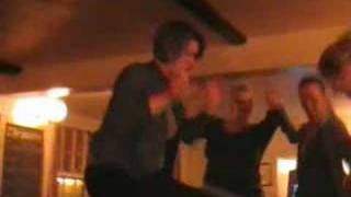 Dancing on the tables at  "The Marine"