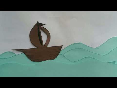 Stop Motion Animation Ocean Scene - Paper Cutout