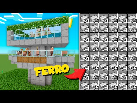 A MELHOR FARM de FERRO INFINITO - MINECRAFT BEDROCK 1.19