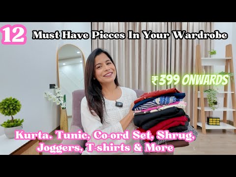Must Try Kurta, Tunic, Co-ord Set, Shrug, Joggers, T-shirts, Dress Haul ₹399 Onwards l Dream Simple