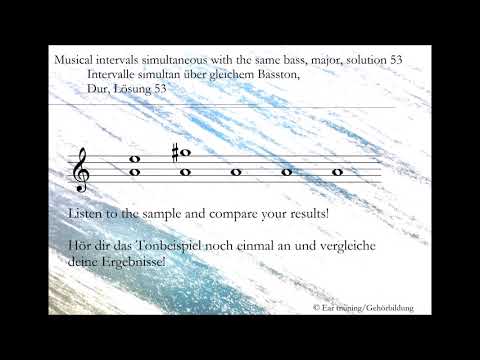 Intervalle simultan über gleichen Grundton, Dur, Lösung 53