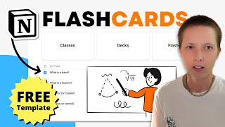 - Classes Database（00:02:31 - 00:05:06） - Notion for Students: Flashcard Hub from Scratch (Free Template)