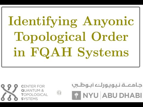 "Identifying Anyonic Topological Order in FQAH Systems", talk by Urs Schreiber for QMATH16 (2025)