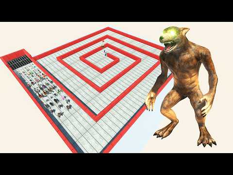 ESCAPE FROM ALIEN WEREWOLF - ARBS - Animal Revolt Battle Simulator