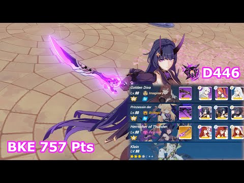 HI3 SEA - [Nirvana Exalted Abyss] BKE (D446) 757 Pts - GD, PV, HoT (SS0) + Klein*3