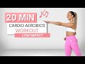 20 Min CARDIO AEROBICS WORKOUT To The Beat All Standing Low Impact No Squats
