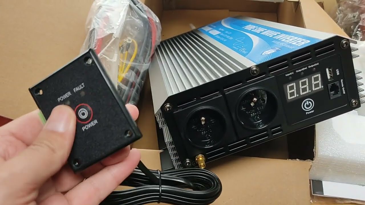 Test Convertisseur 12v/220vPur Sinus  GIANDEL CAMPING CAR/FOURGON AMÉNAGÉ/AUTONOMIE