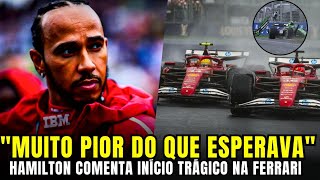 HAMILTON LAMENTA INICIO: "MUITO PIOR DO QUE ESPERAVA" | BORTOLETO COMENTA SOBRE BATIDA