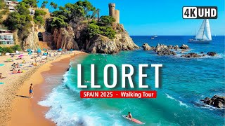 LLORET de MAR Walking Tour 🇪🇸🌴 | Walk LLORET Beaches, Lively Streets & Nightlife