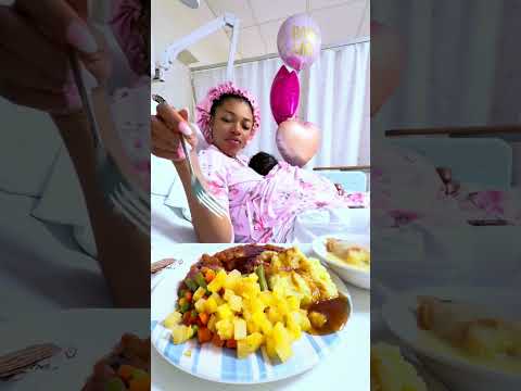 Refuelling after bringing baby Chikamso into the world 😋 mama needed this!