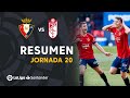 Resumen de CA Osasuna vs Granada CF (3-1)