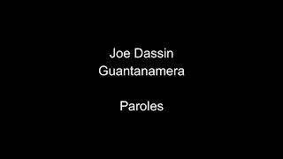 Joe Dassin-Guantanamera-paroles