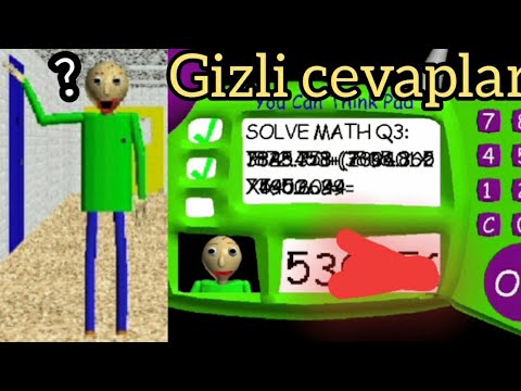Öğretmeni Gizli Cevaplarla Kandırdım! |baldis basics