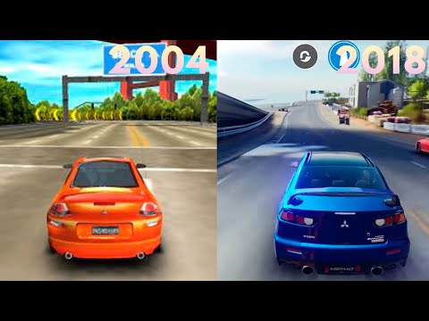 Эволюция серии игр Asphalt | 2004 - 2018