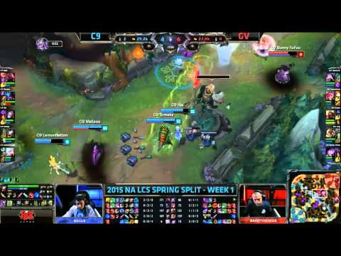 NA LCS Woche 1 Tag 2 - Cloud 9 vs Gravity gaming