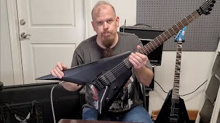 Video thumbnail for ESP LTD ARROW BLACK METAL. Problem with buying used guitars. Guitar gets a happy ending & a new home by Larryjo Guitars