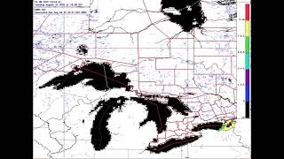 Great Lakes Waterspout Forecast (valid 2 am EDT August 25 to 2 pm EDT August 26, 2026)