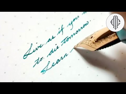 Beautiful handwriting with fountain pen/ fountain pen callig...