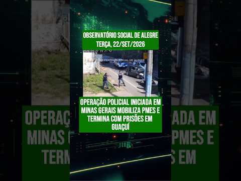 Operação policial iniciada em Minas Gerais mobiliza PMES e termina com prisões em Guaçuí