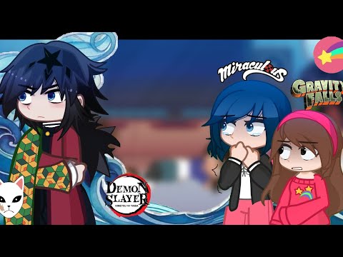 Fandoms React to Each Other (  🌊Giyuu Tomioka 2/3 🌊) X2 SPEED| 🇪🇸|🇺🇸|🇧🇷|🇷🇺  