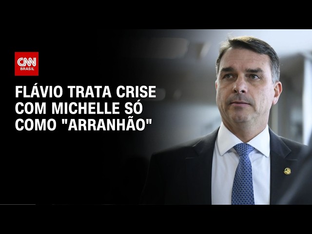 Flávio Bolsonaro reage à crise com Michelle como apenas um “arranhão” | CNN PRIME TIME