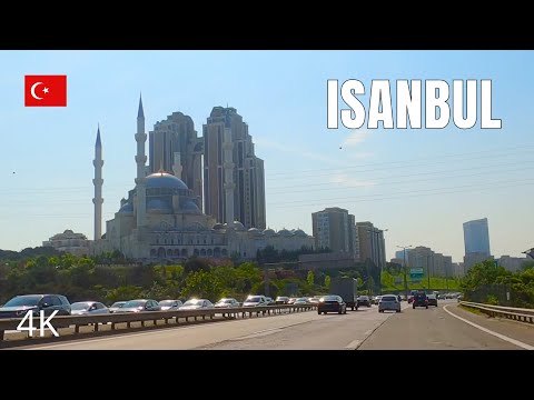 Istanbul. Driving from Sabiha Gokcen Airport to Laleli through the Eurasia Tunnel