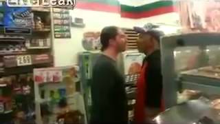 Racist White Guy Gets His Ass Kicked by 7-Eleven Clerk