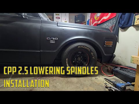 CPP 2.5" Lowering Spindles Install