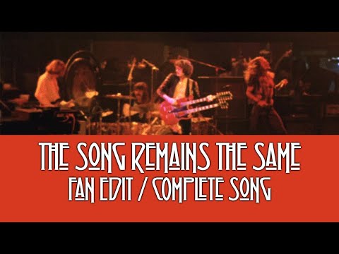 Led Zeppelin - The Song Remains The Same (Fan Edit / Full Song) Madison Square Garden, NY 1973