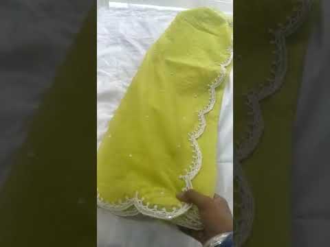 Pure Organza Saree with handwork