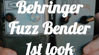 Video thumbnail for Behringer Fuzz Bender first impressions by Reeves Electro Guitar Pedals
