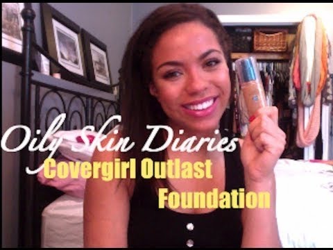 The Oily Skin Diaries: Covergirl Outlast Foundation Review Demo! | samantha jane Video