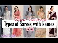 Types of Saree with names/Designer saree/Saree collection 2024/saree names and images||Farheen Style