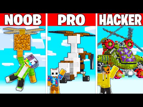 EN GÜVENLİKLİ HELİPKOPTER YAPAN KAZANIR!🚁 - Minecraft Yapı Kapışması
