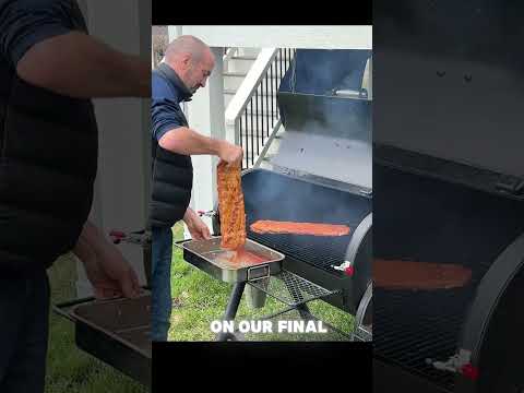 Cherry coke ribs with 4 layers is cherry coke flavor #bbq #ribs