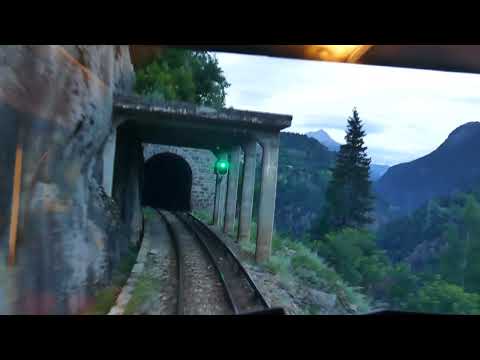 Mont Blanc Express train ride from Chatelard Frontier to Les Marecottes June 2022