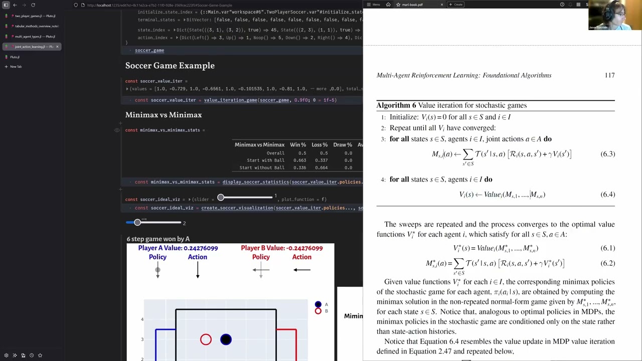 Multi-Agent Reinforcement Learning Chapter 6: Joint-Action Learning with Game Theory