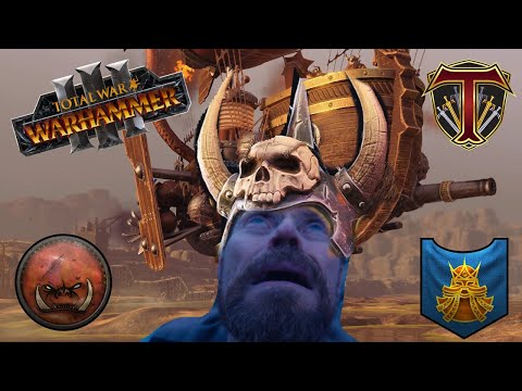 The Thunderbarge RETURNS! Greenskins vs Dwarfs - Total War Warhammer 3