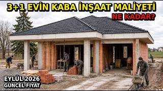 150 M2 TEK KATLI MÜSTAKİL EV KABA İNŞAAT MALİYETİ | 3+1 VİLLA YAPIMI |