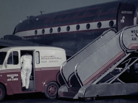 1950s, WESTERN AIRLINES FOOTAGE 16MM FILM #2