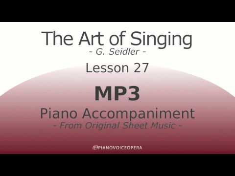 Seidler, The Art of Singing Piano Accompaniment Lesson 27