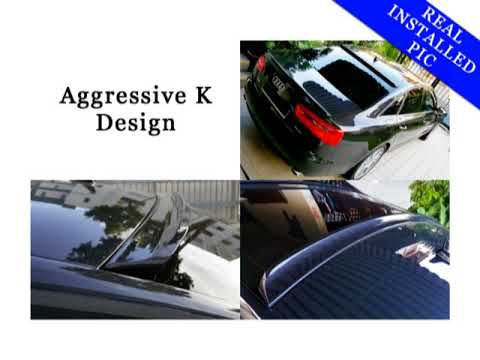 EXTREMESPOILER// Painted Audi A6 C7 Roof & Trunk Spoiler 2012-18