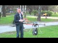 Полет тяжелого квадрокоптера - Heavy quadrocopter (UAVP) flight 