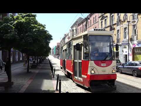Tramwaje Śląskie - 1 Chebzie Pętla (Konstal 105Na) @ Ulica Wolności (Zabrze)