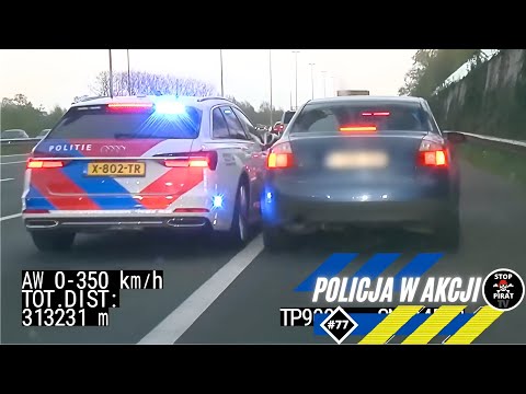 POLICE IN ACTION #77 - Audi chase with helicopter, double throttle vs. police