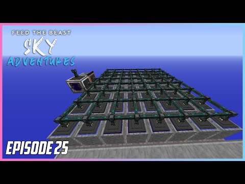 FTB Sky Adventure Lets play EP24 lots of witch water