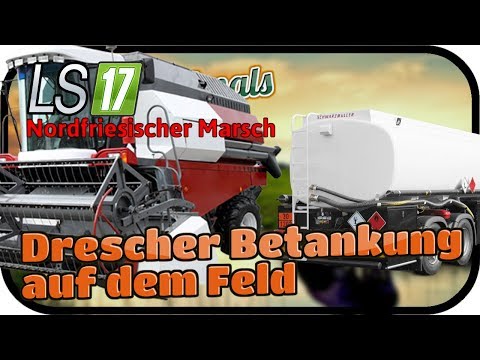 Drescher Betankung auf dem Feld #079 ANIMALS - LS17 NORDFRIESISCHER MARSCH ★  FARMING SIMULATOR 17