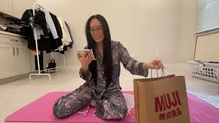 Custom Tailor clothes, Adidas Lunar Jacket, Muji snack taste test